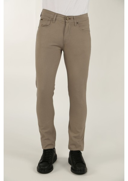 Brg Erkek Bej Skinny Kot Pantolon