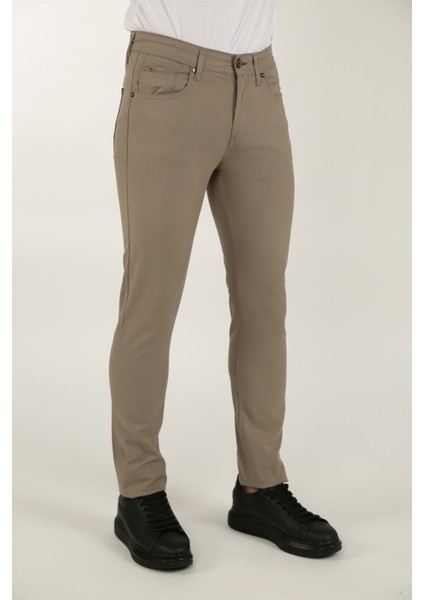 Brg Erkek Bej Skinny Kot Pantolon