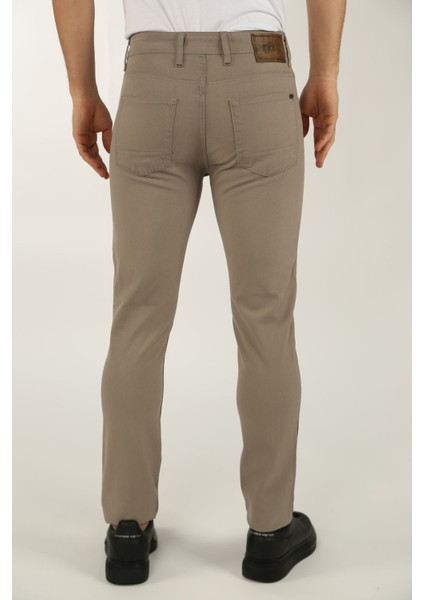Brg Erkek Bej Skinny Kot Pantolon