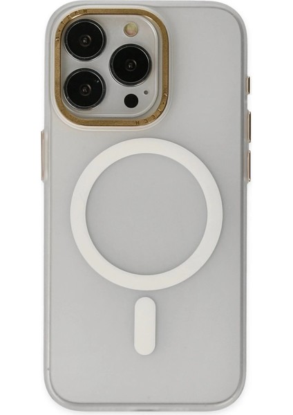 Newface iPhone 15 Pro Max Kılıf Lodos Magneticsafe Mat Kapak - Şeffaf