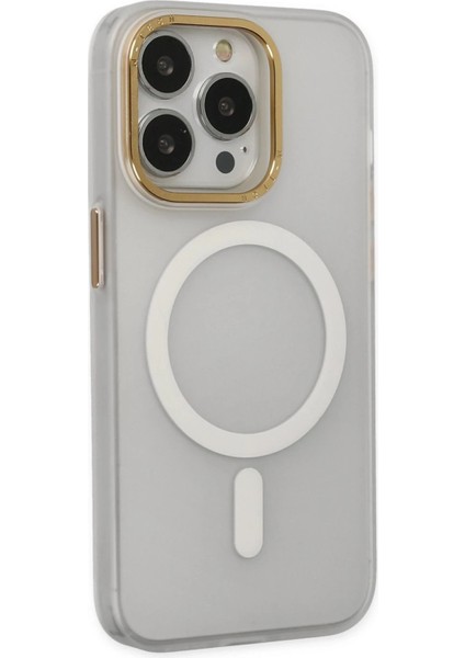 Newface iPhone 15 Pro Max Kılıf Lodos Magneticsafe Mat Kapak - Şeffaf