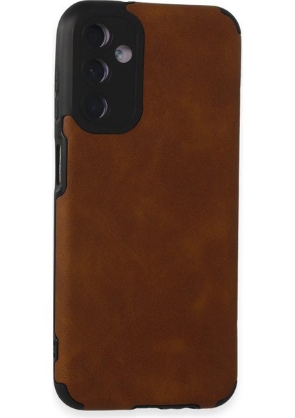 Newface Samsung Galaxy M14 5g Kılıf Loop Deri Silikon - Kahverengi