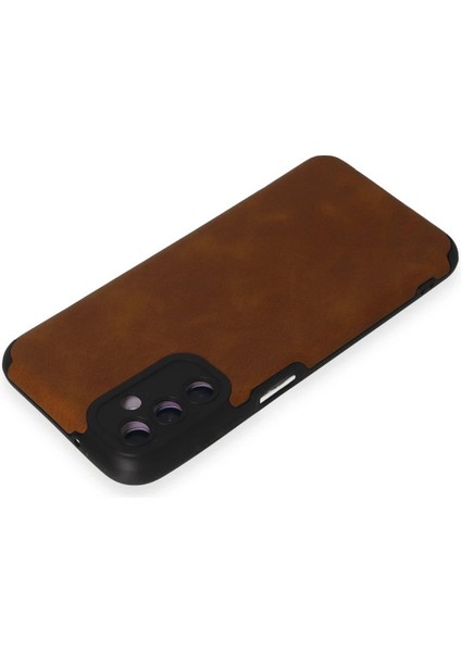 Newface Samsung Galaxy M14 5g Kılıf Loop Deri Silikon - Kahverengi modelleri