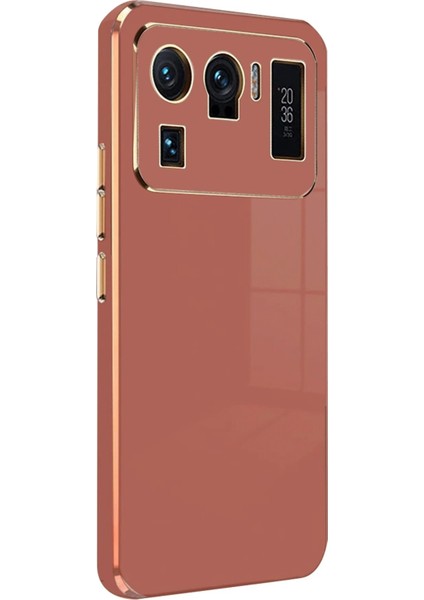 Newface Xiaomi Mi 11 Ultra Kılıf Volet Silikon - Kırmızı modelleri