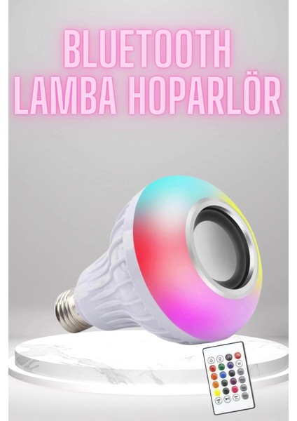 Bluetooth Hoparlör Akıllı Rgb LED Işık Renk Değiştirme Ses Bombası Ampül Görünümlü