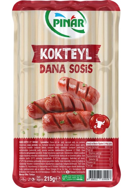 Dana Kokteyl Sosis 215G