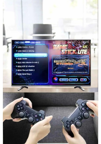 Game Stick 2000 Oyunlu 2.4g Kablosuz Çift Kol Yüksek Hassasiyetli Wireless