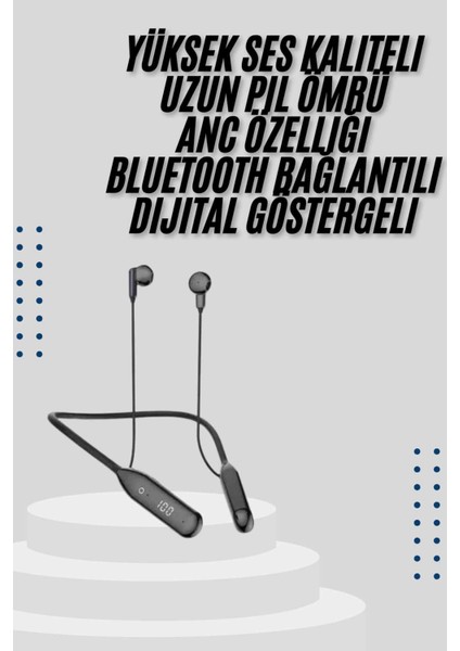Kablolu Kulak Içi Bluetooth Kulaklık 60 Saat Anc Özellikli Boyun Bantlı