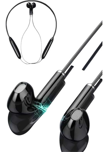 Kablolu Kulak Içi Bluetooth Kulaklık 60 Saat Anc Özellikli Boyun Bantlı