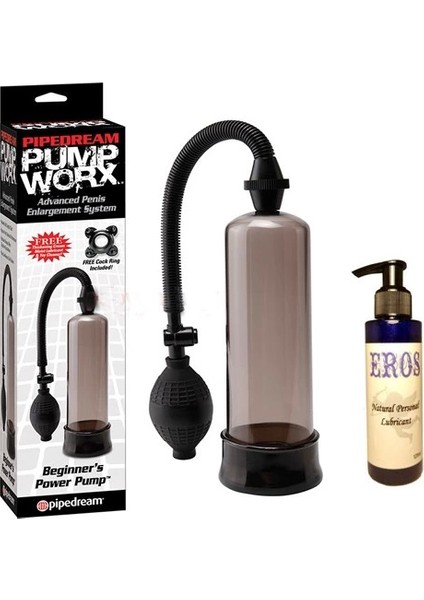 Pipedream Pump Worx Penis Pompası Erkeklere ve Kadınlar Özel Eros Natural Personal Lubricant 125ML Jel P3000009326 - 000031KI