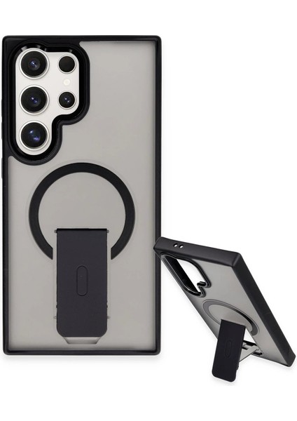 Newface Samsung Galaxy S24 Ultra Tork Magsafe Standlı Kapak - Lila fiyatları