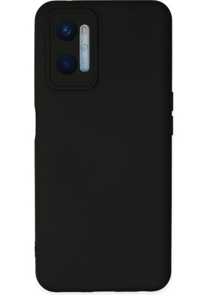 Newface Oppo A96 Kılıf Nano Içi Kadife Silikon - Siyah
