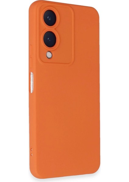 Newface Vivo Y17S Kılıf Nano Içi Kadife Silikon - Turuncu fiyatları