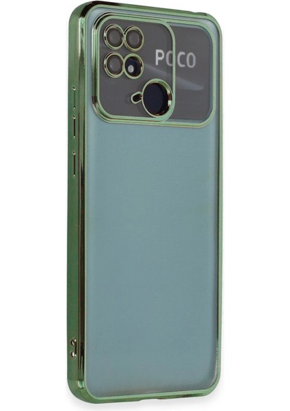 Newface Xiaomi Redmi 10C Kılıf Razer Lensli Silikon - Yeşil