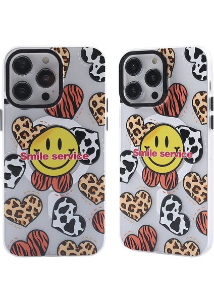 Newface iPhone 13 Pro Max Kılıf Apollo Magneticsafe Desenli Kapak - Apollo Şeffaf - 2