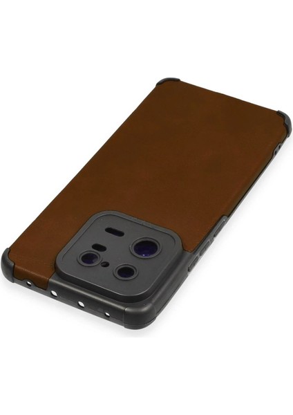 Newface Xiaomi Mi 13 Pro Kılıf Loop Deri Silikon - Kahverengi modelleri