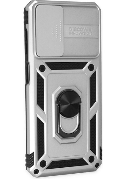 Newface Samsung Galaxy A33 5g Kılıf Pars Lens Yüzüklü Silikon - Gümüş fiyatları