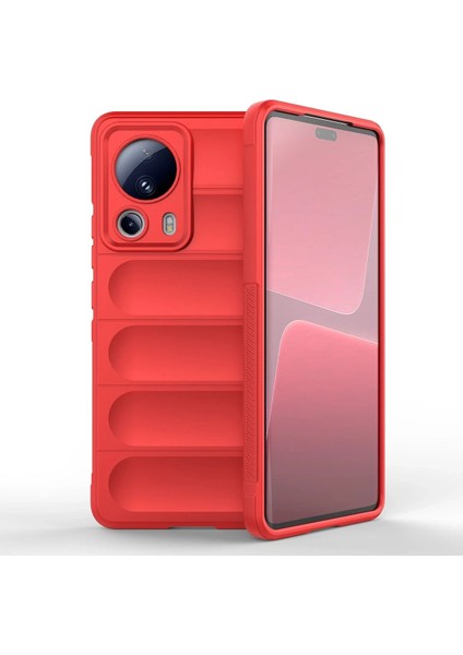 Newface Xiaomi Mi 13 Lite Kılıf Optimum Silikon - Kırmızı