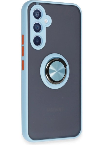 Newface Samsung Galaxy A54 5g Kılıf Montreal Yüzüklü Silikon Kapak - Buz Mavi fiyatları