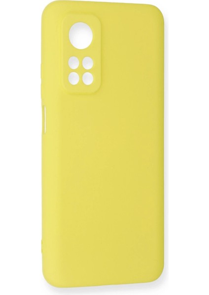 Newface Xiaomi Mi 10T Kılıf Nano Içi Kadife Silikon - Sarı