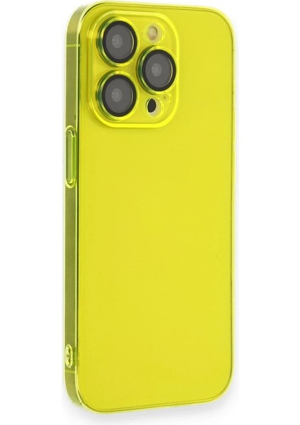 Newface iPhone 14 Pro Kılıf Armada Lensli Kapak - Sarı
