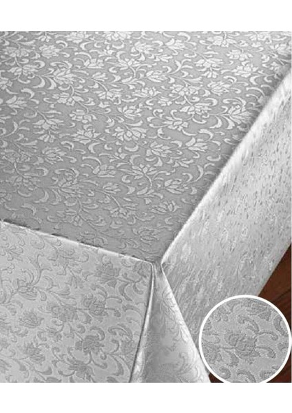 Elite Pvc Silinebilir Yuvarlak Masa Örtüsü Gri 140 cm Çap 1 Adet