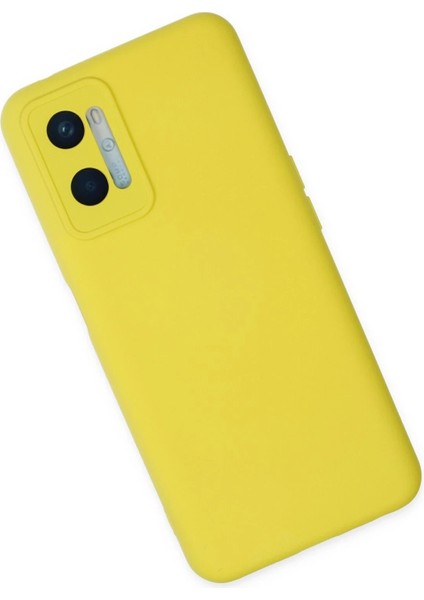 Newface Oppo A96 Kılıf Nano Içi Kadife Silikon - Sarı fiyatları