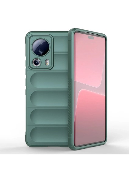 Newface Xiaomi Mi 13 Lite Kılıf Optimum Silikon - Koyu Yeşil