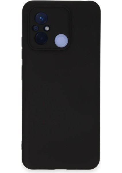 Newface Xiaomi Redmi 12C Kılıf Nano Içi Kadife Silikon - Siyah