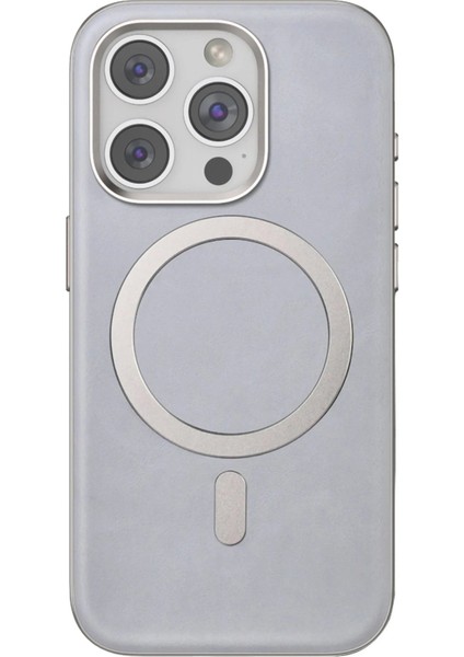 Venco iPhone 15 Pro Max Puskas Magsafe Kapak - Titan Gri