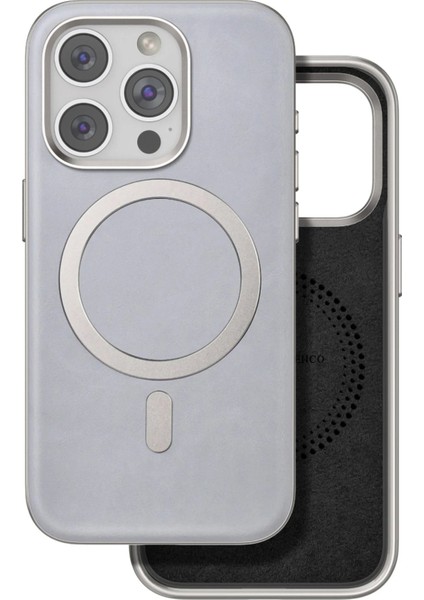 Venco iPhone 15 Pro Max Puskas Magsafe Kapak - Titan Gri