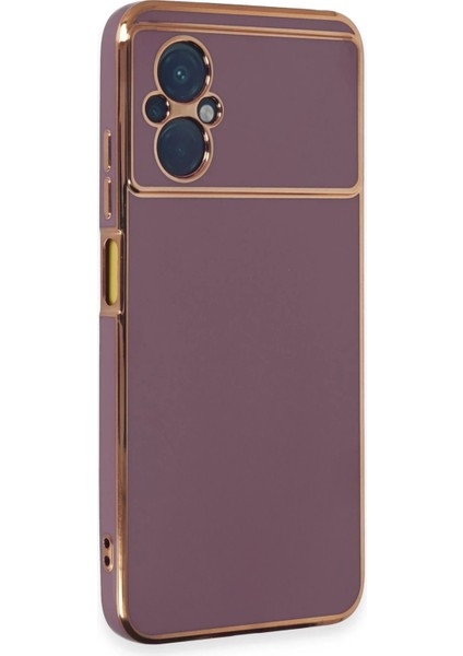 Newface Xiaomi Poco M5 Kılıf Volet Silikon - Mor