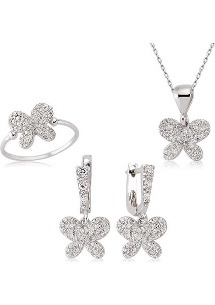 Gümüş Kelebek Bayan Set - 17