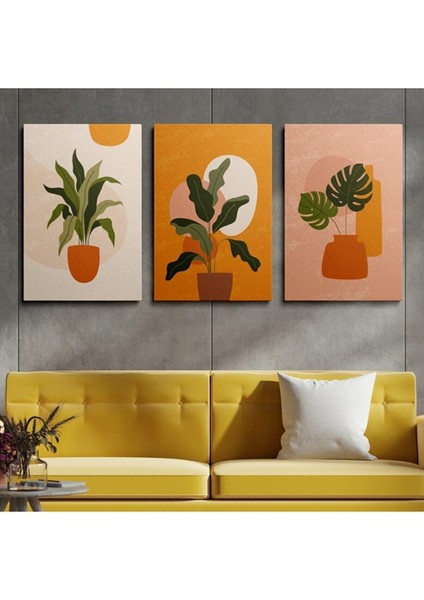 Elite Kanvas Duvar Tablosu 3'lü Tablo Seti Canvas HP077 1 Adet