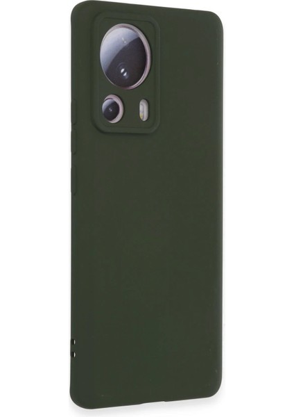 Newface Xiaomi Mi 13 Lite Kılıf Nano Içi Kadife Silikon - Koyu Yeşil fiyatları