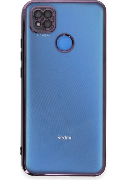 Newface Xiaomi Redmi 9c Kılıf Razer Lensli Silikon - Mor