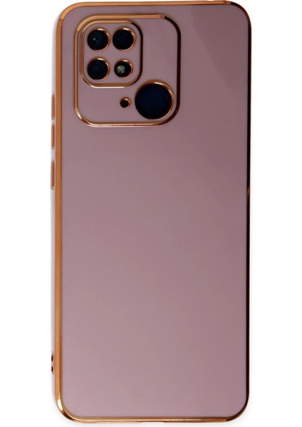 Newface Xiaomi Redmi 10C Kılıf Volet Silikon - Mor