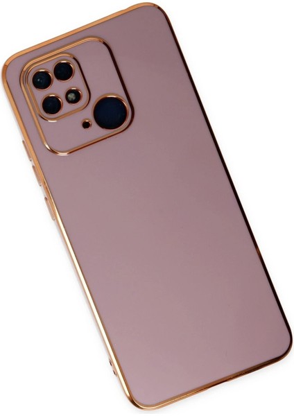 Newface Xiaomi Redmi 10C Kılıf Volet Silikon - Mor