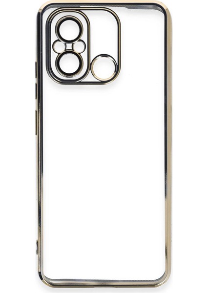Newface Xiaomi Redmi 12C Kılıf Razer Lensli Silikon - Gold