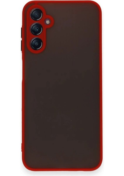 Newface Samsung Galaxy A15 4g Kılıf Montreal Silikon Kapak - Kırmızı