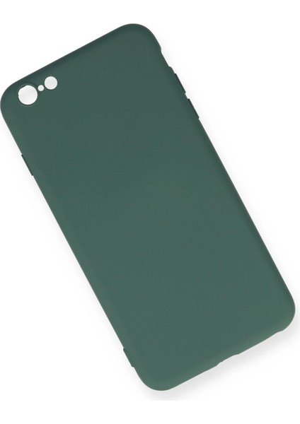 Newface iPhone 6 Plus Kılıf Nano Içi Kadife Silikon - Koyu Yeşil fiyatları