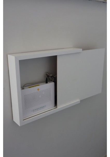 Elite Sade Beyaz 32X40-25X35 Sigorta Priz ve Modem Saklama Kutusu,kablo Gizleme Düzenleyici Kutu 1 Adet