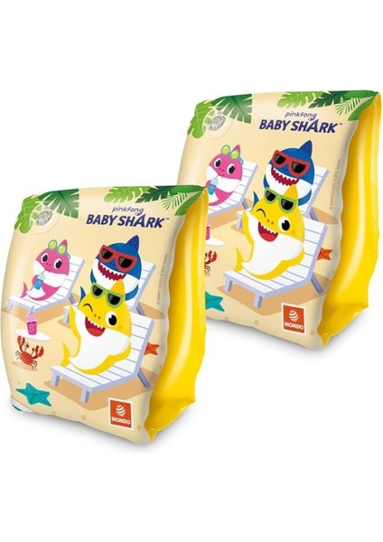 Elite 16933 Baby Shark Kolluk 23 Cm, Su Sporları, Plaj Malzemesi, Şişme Ürün, Yüzme Aksesuarı, Kamp 1 Adet