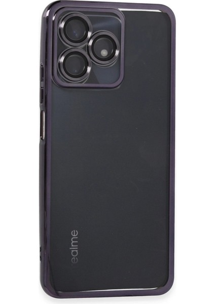 Newface Realme C53 Kılıf Razer Lensli Silikon - Mor