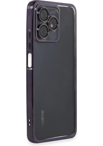 Newface Realme C53 Kılıf Razer Lensli Silikon - Mor fiyatları