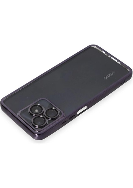 Newface Realme C53 Kılıf Razer Lensli Silikon - Mor modelleri