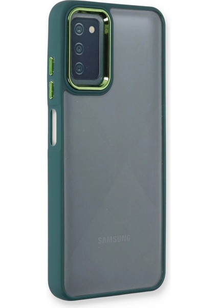 Newface Samsung Galaxy A03S Kılıf Dora Kapak - Haki Yeşil