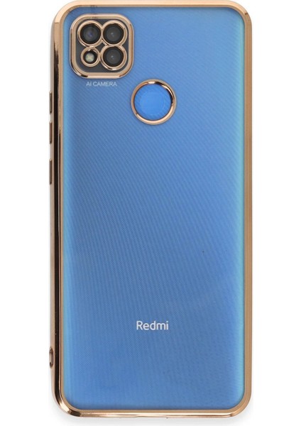 Newface Xiaomi Redmi 9c Kılıf Razer Lensli Silikon - Gold
