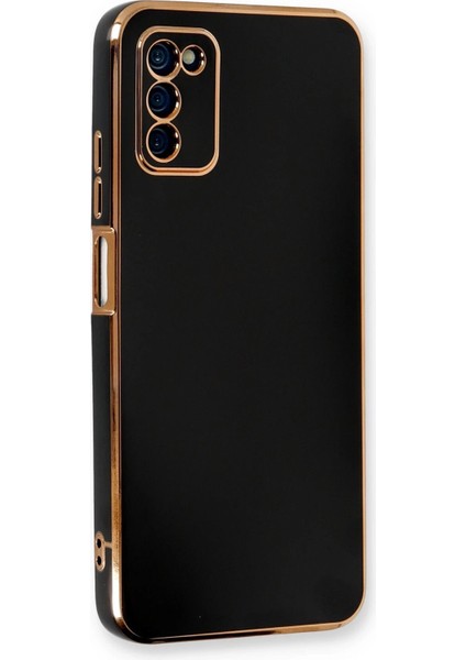Newface Samsung Galaxy A03S Kılıf Volet Silikon - Siyah