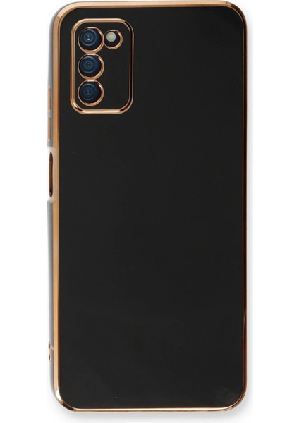 Newface Samsung Galaxy A03S Kılıf Volet Silikon - Siyah